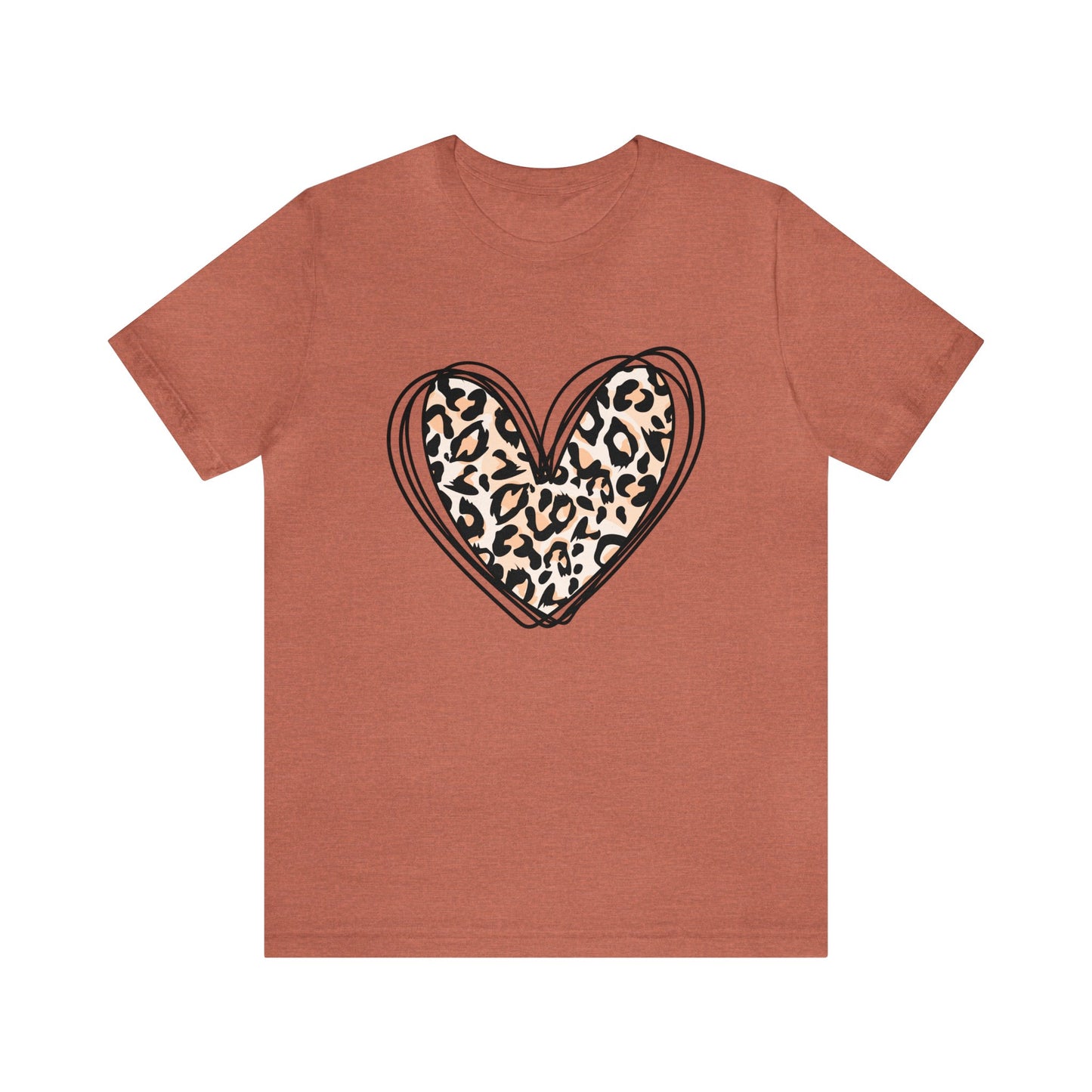 Leopard Heart - Jersey Short Sleeve T-Shirt