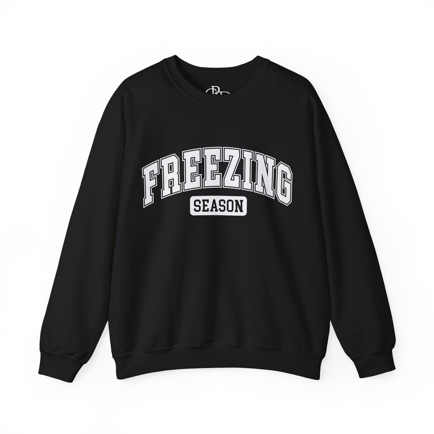 Crewneck Sweatshirt - College Style Font - Freezing Season