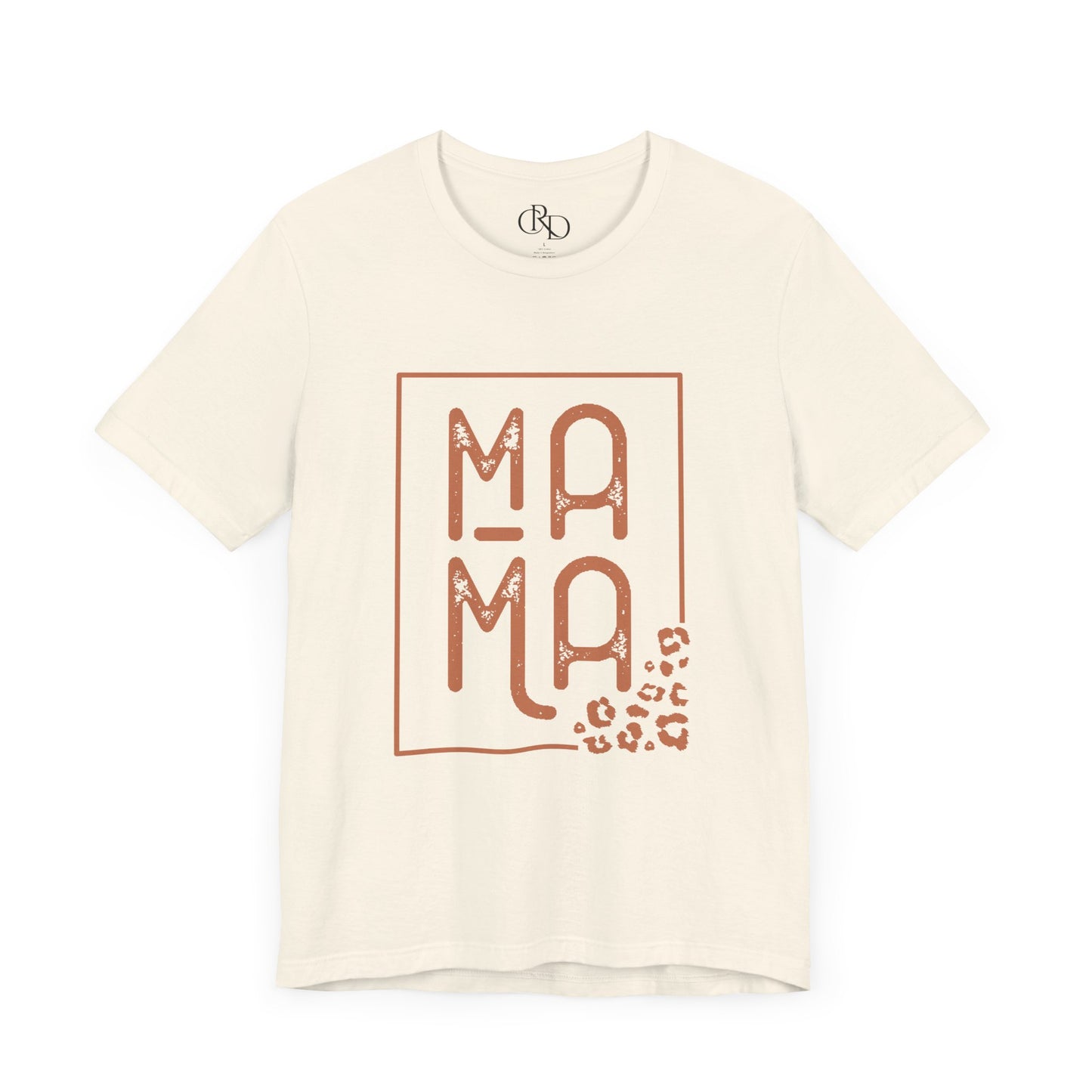 Mama with Leopard Print- Jersey Short Sleeve T-Shirt