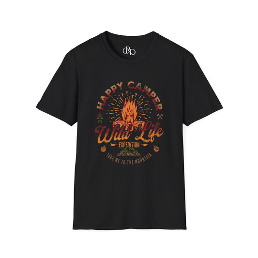 Happy Camper - Unisex Softstyle T-Shirt