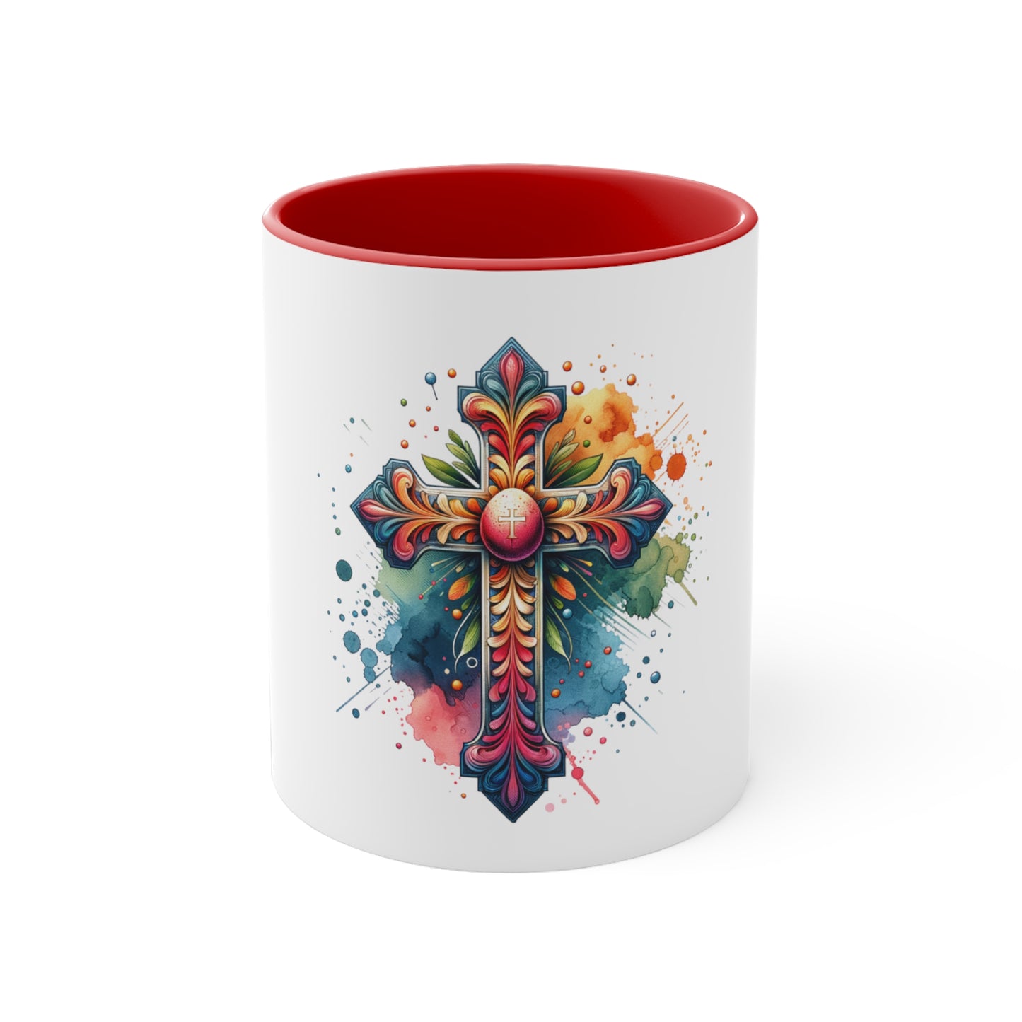 Easter Cross - Accent Coffee Mug, 11oz