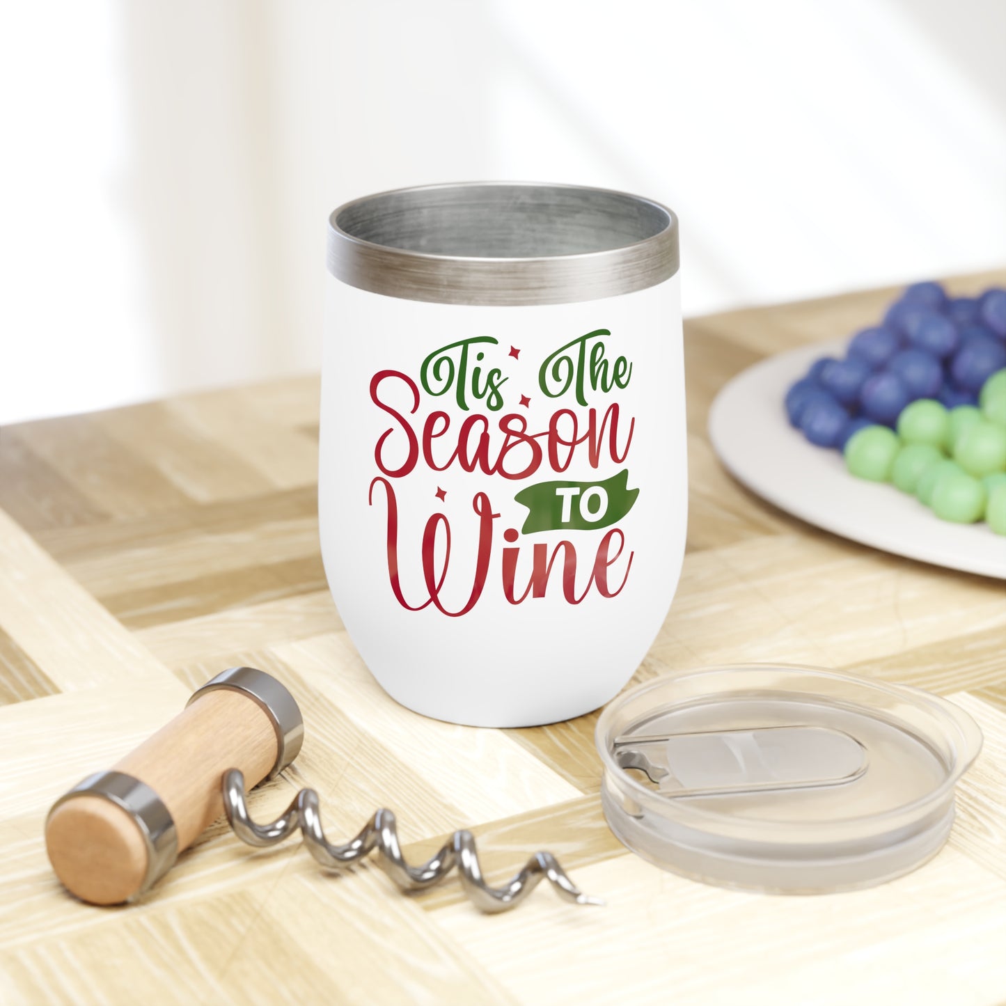 Wine Tumbler 'Tis the Season to Wine