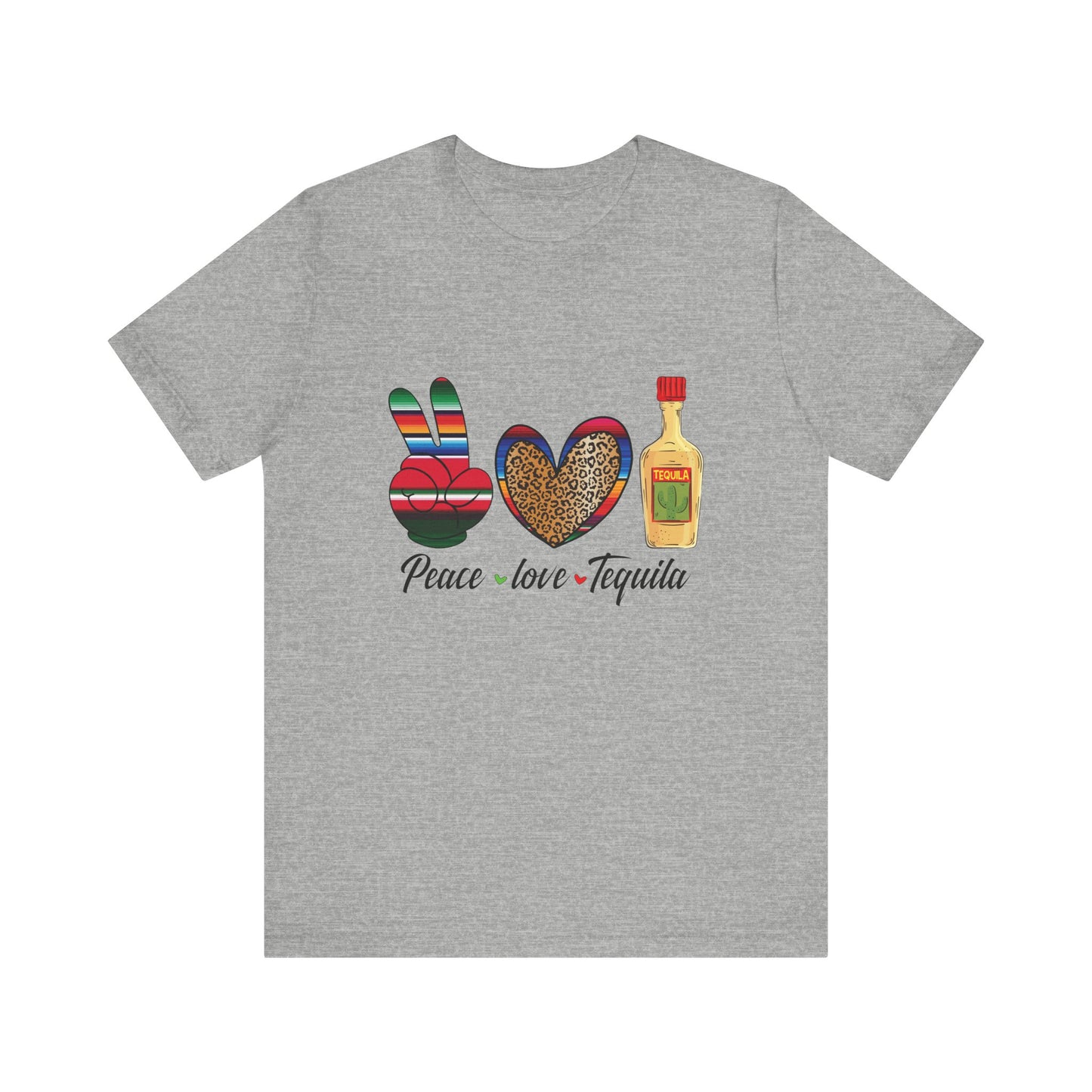 Peace Love Tequila - Jersey Short Sleeve T-Shirt