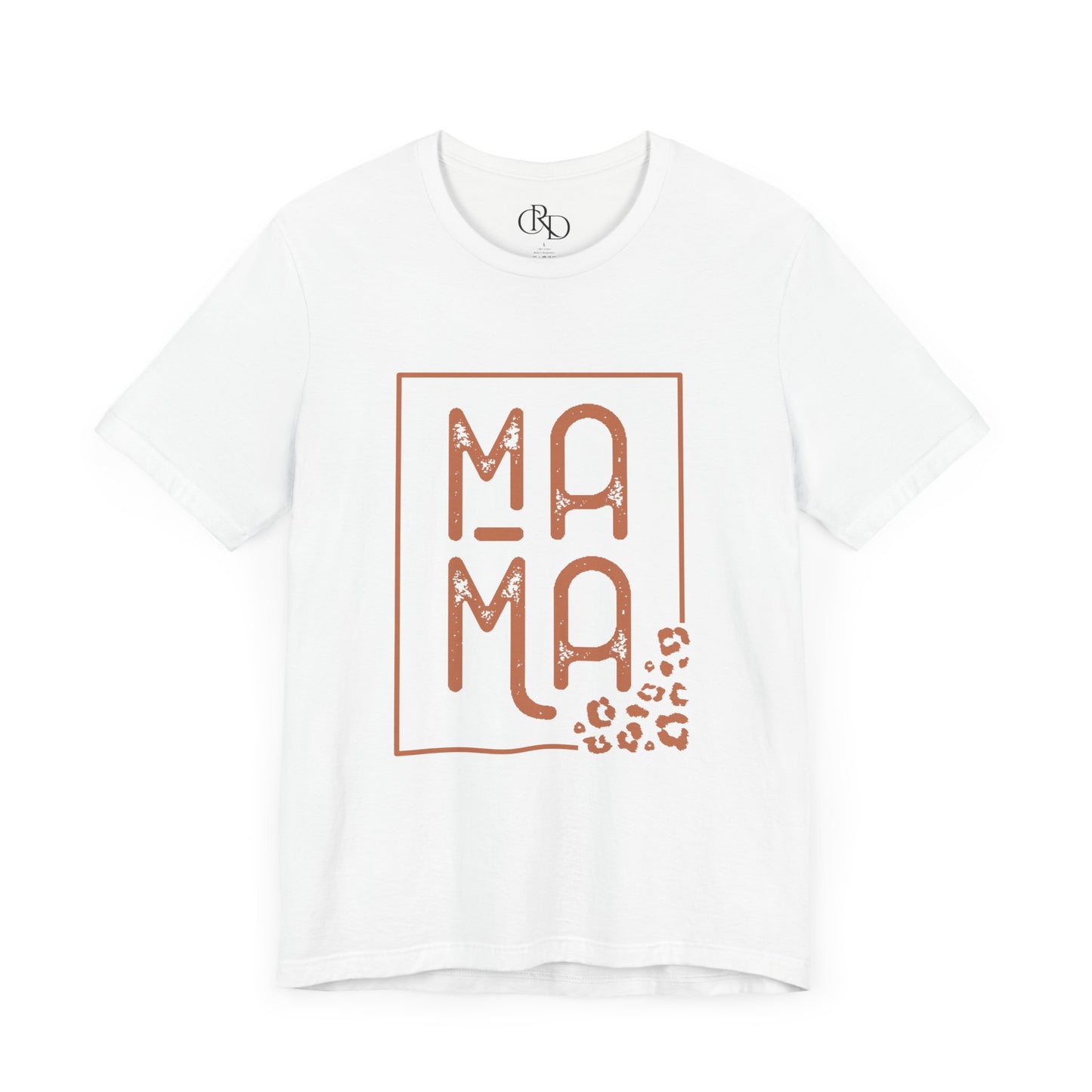 Mama with Leopard Print- Jersey Short Sleeve T-Shirt