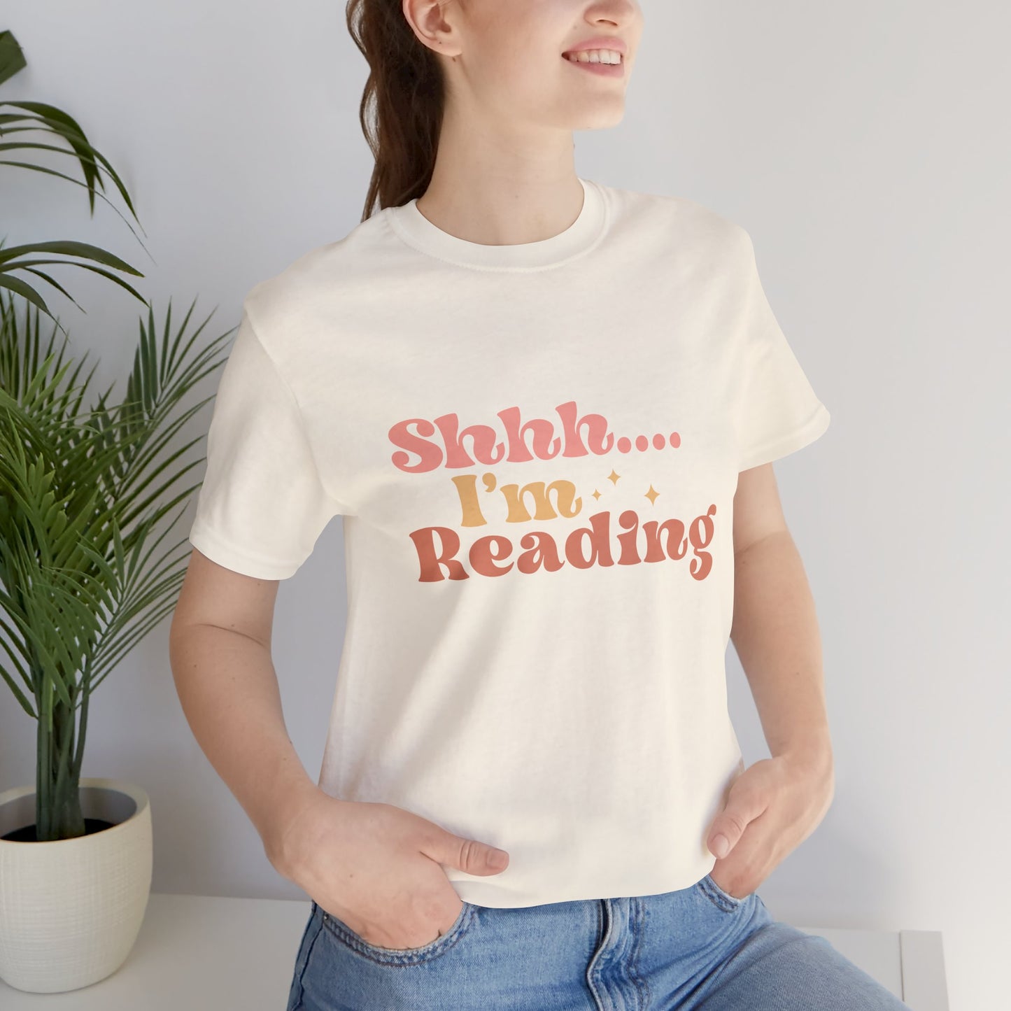 Shhh I'm Reading- Jersey Short Sleeve T-Shirt