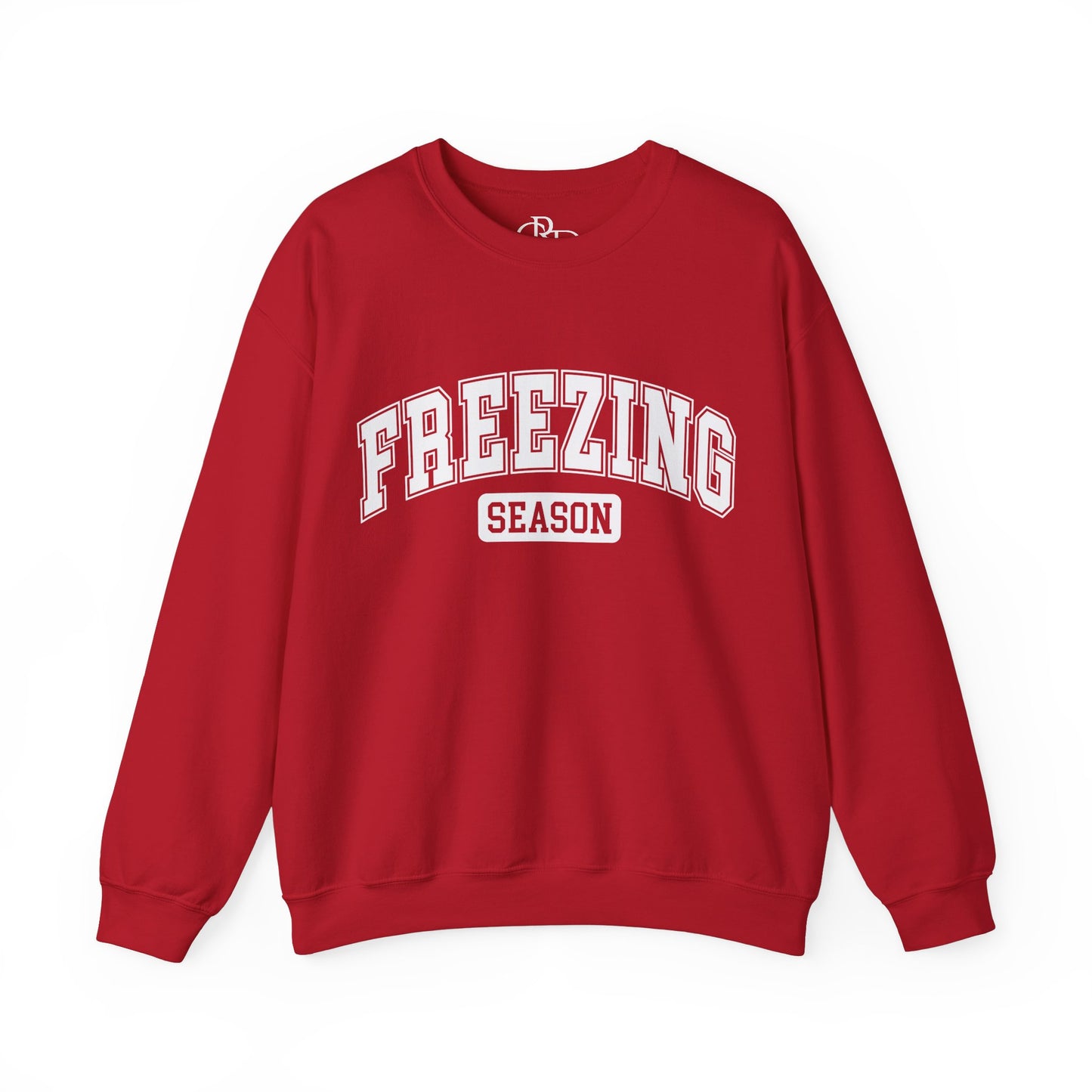 Crewneck Sweatshirt - College Style Font - Freezing Season