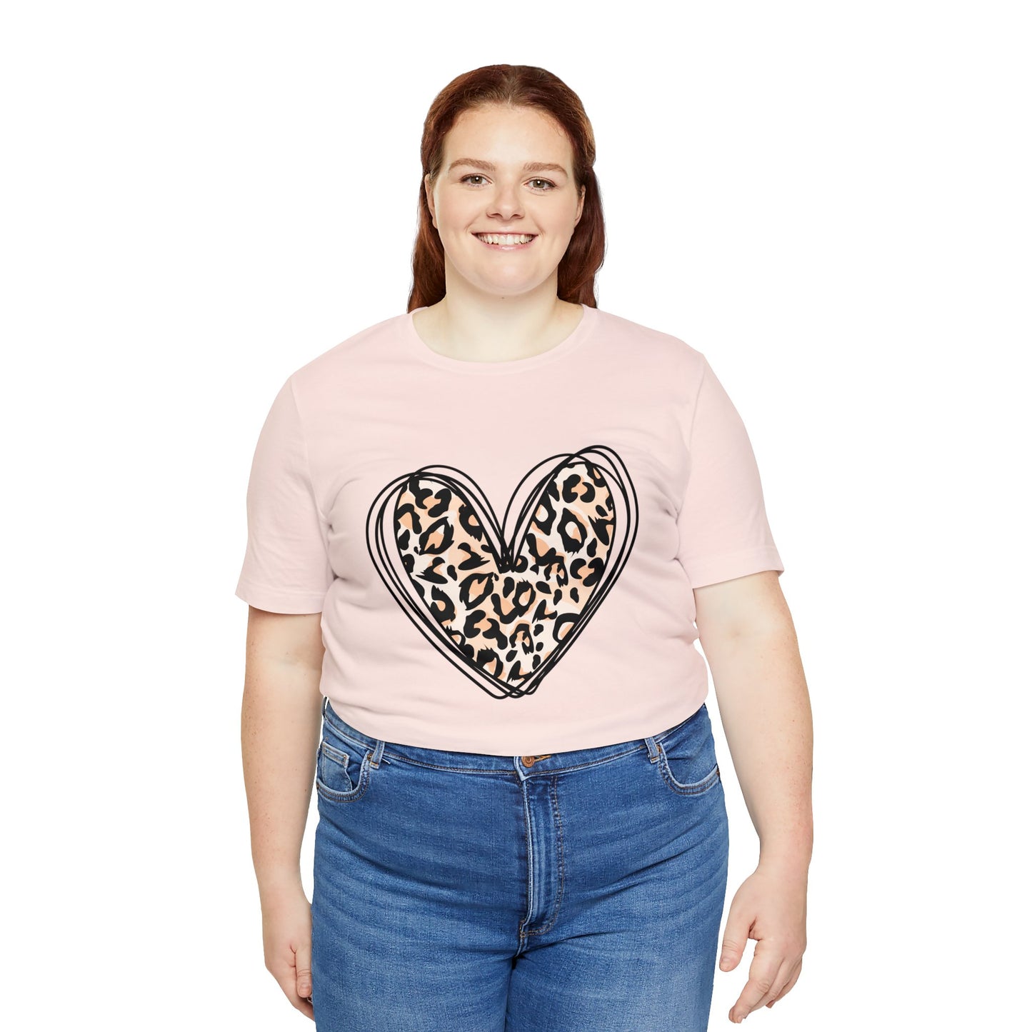 Leopard Heart - Jersey Short Sleeve T-Shirt