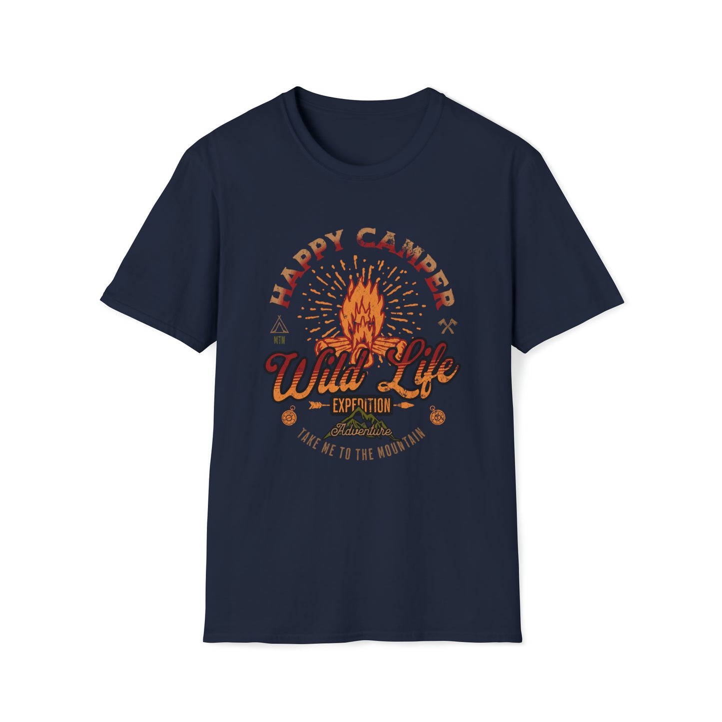 Happy Camper - Unisex Softstyle T-Shirt