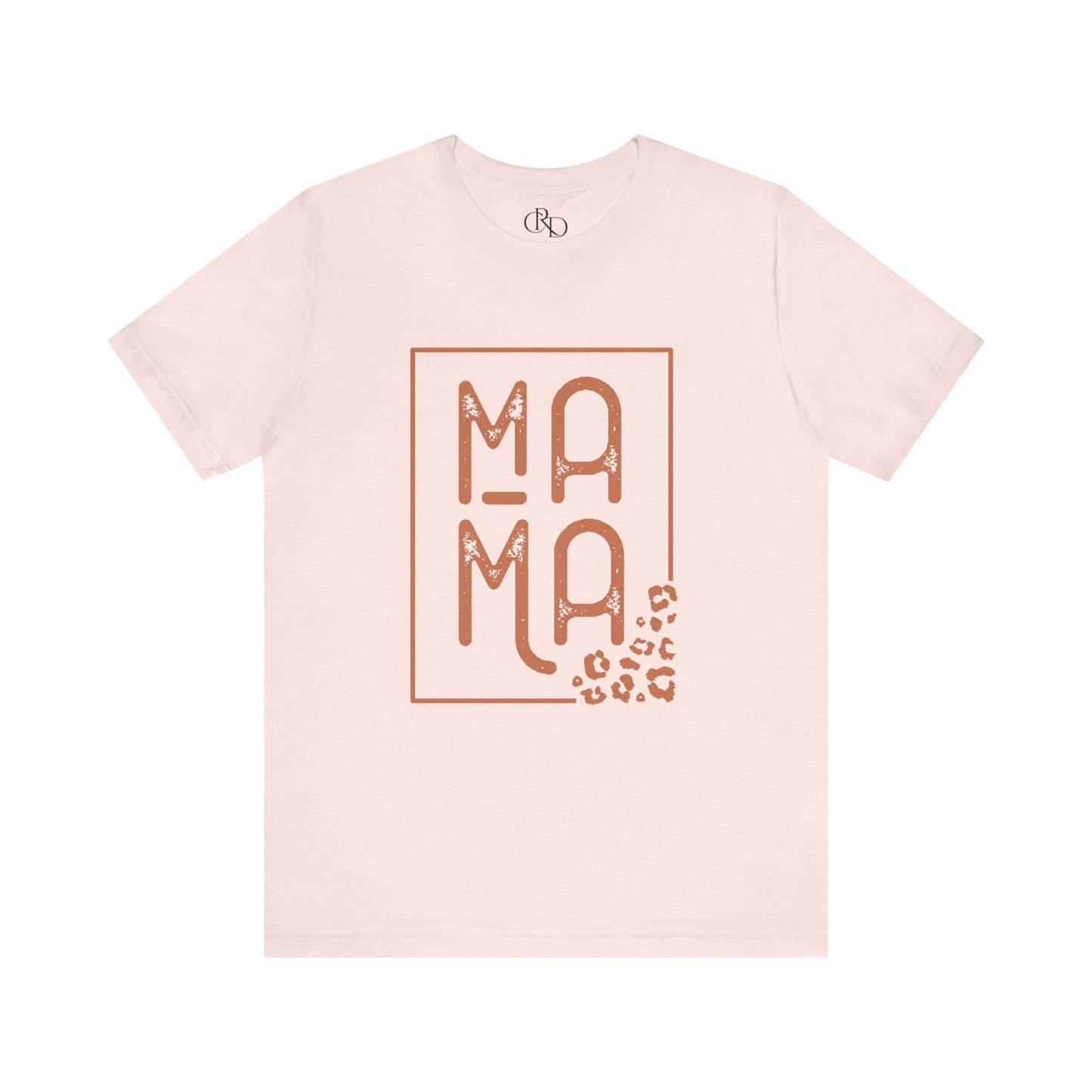 Mama with Leopard Print- Jersey Short Sleeve T-Shirt