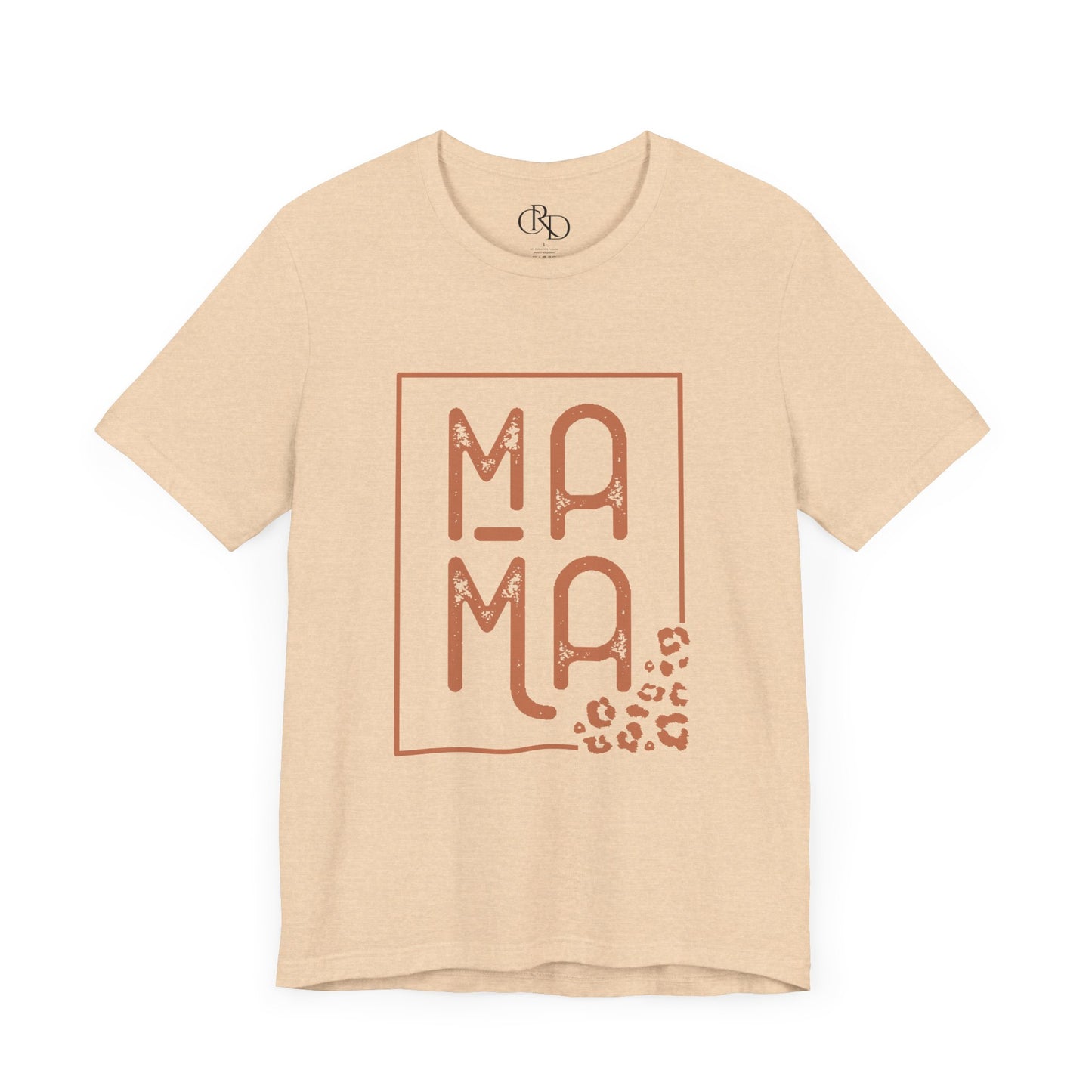 Mama with Leopard Print- Jersey Short Sleeve T-Shirt