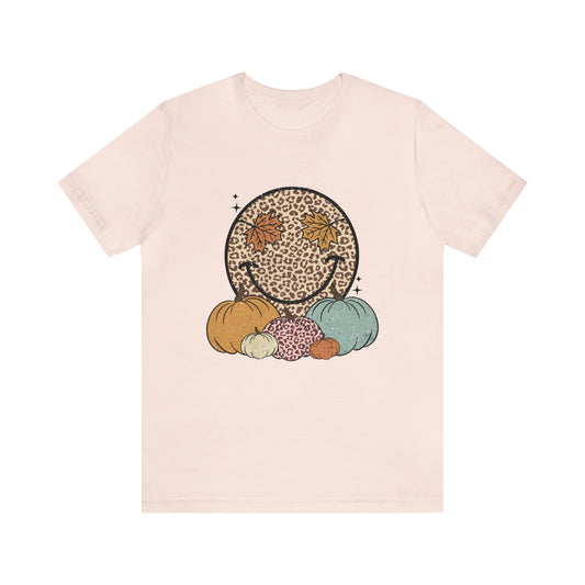 Fall Happy Face - Jersey Short Sleeve T-Shirt