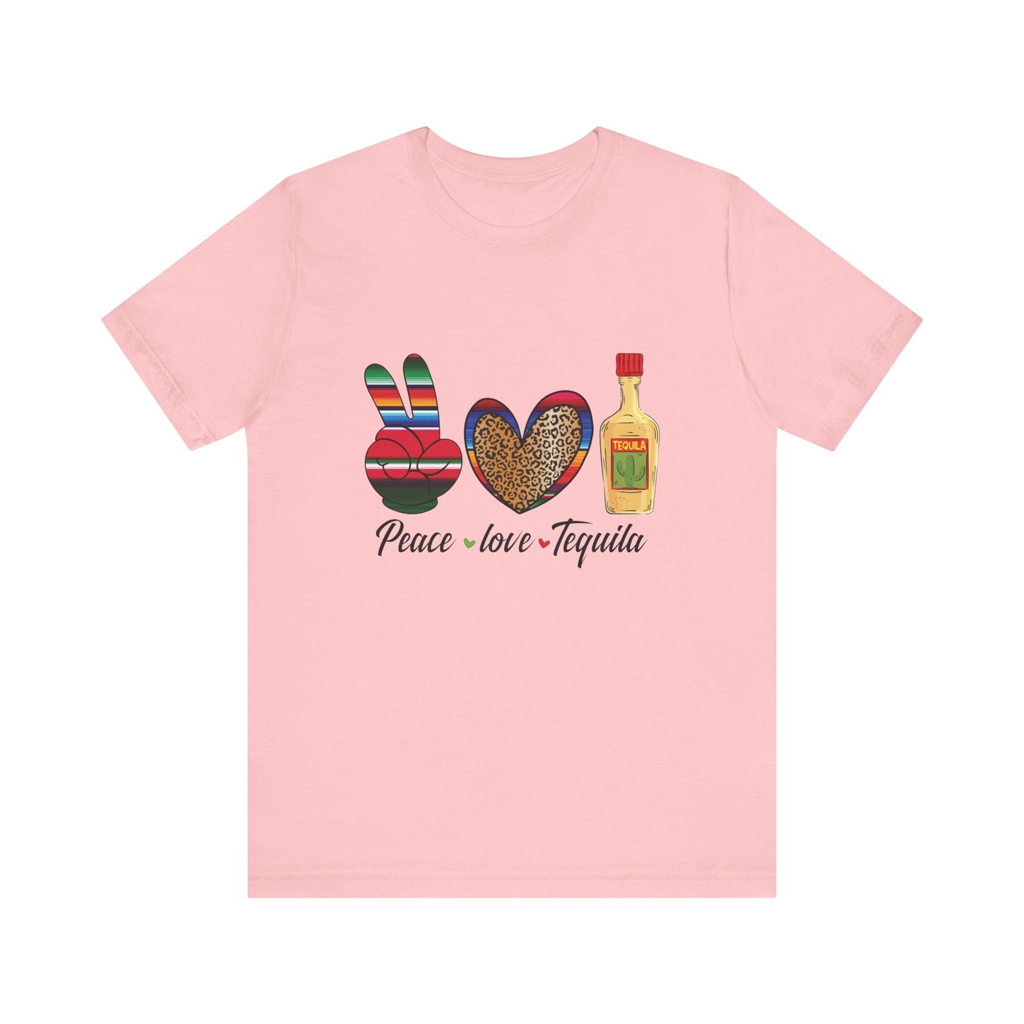 Peace Love Tequila - Jersey Short Sleeve T-Shirt