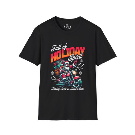 Santa Motorcycle T-Shirt