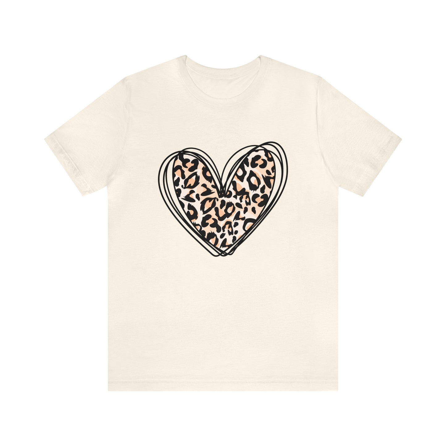 Leopard Heart - Jersey Short Sleeve T-Shirt