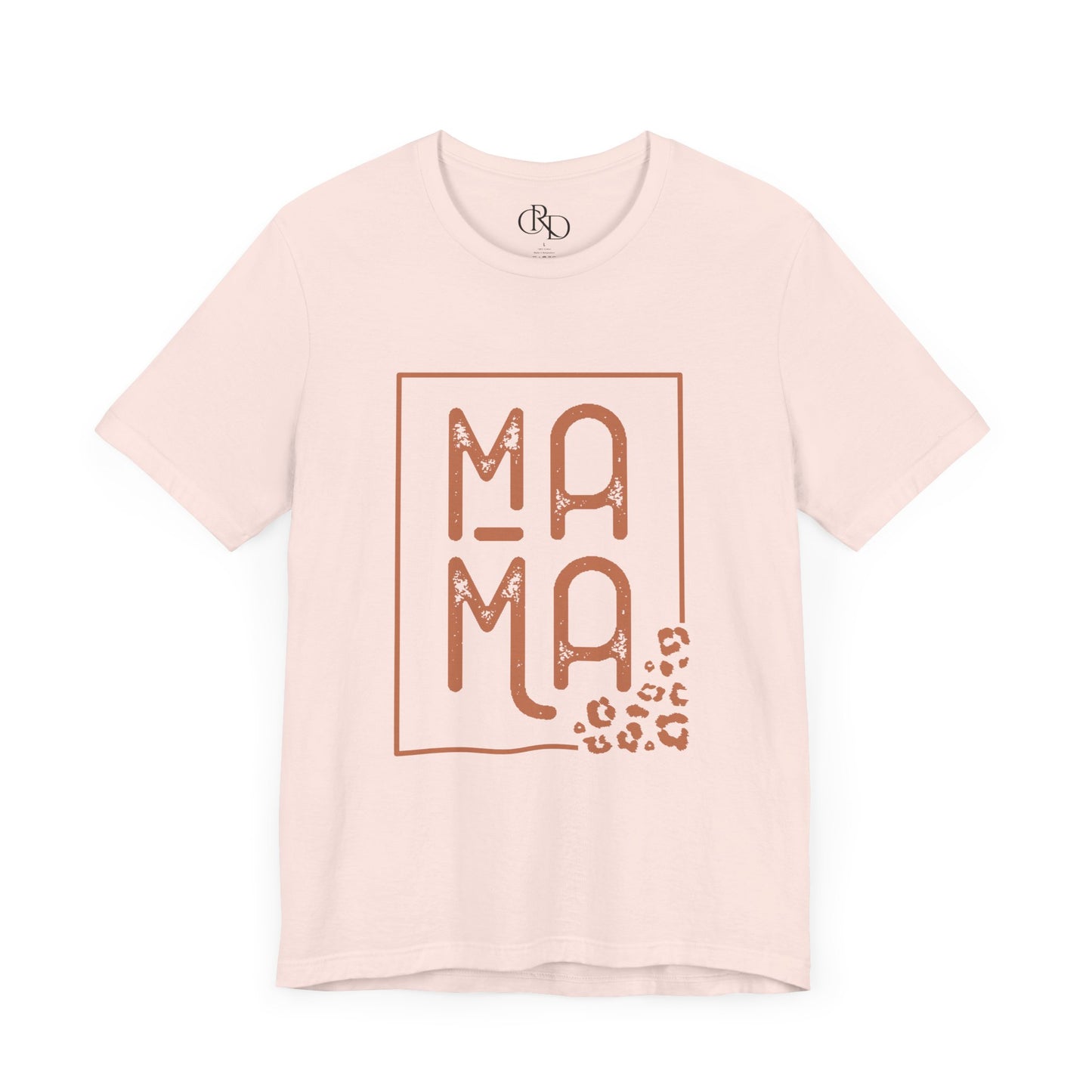 Mama with Leopard Print- Jersey Short Sleeve T-Shirt