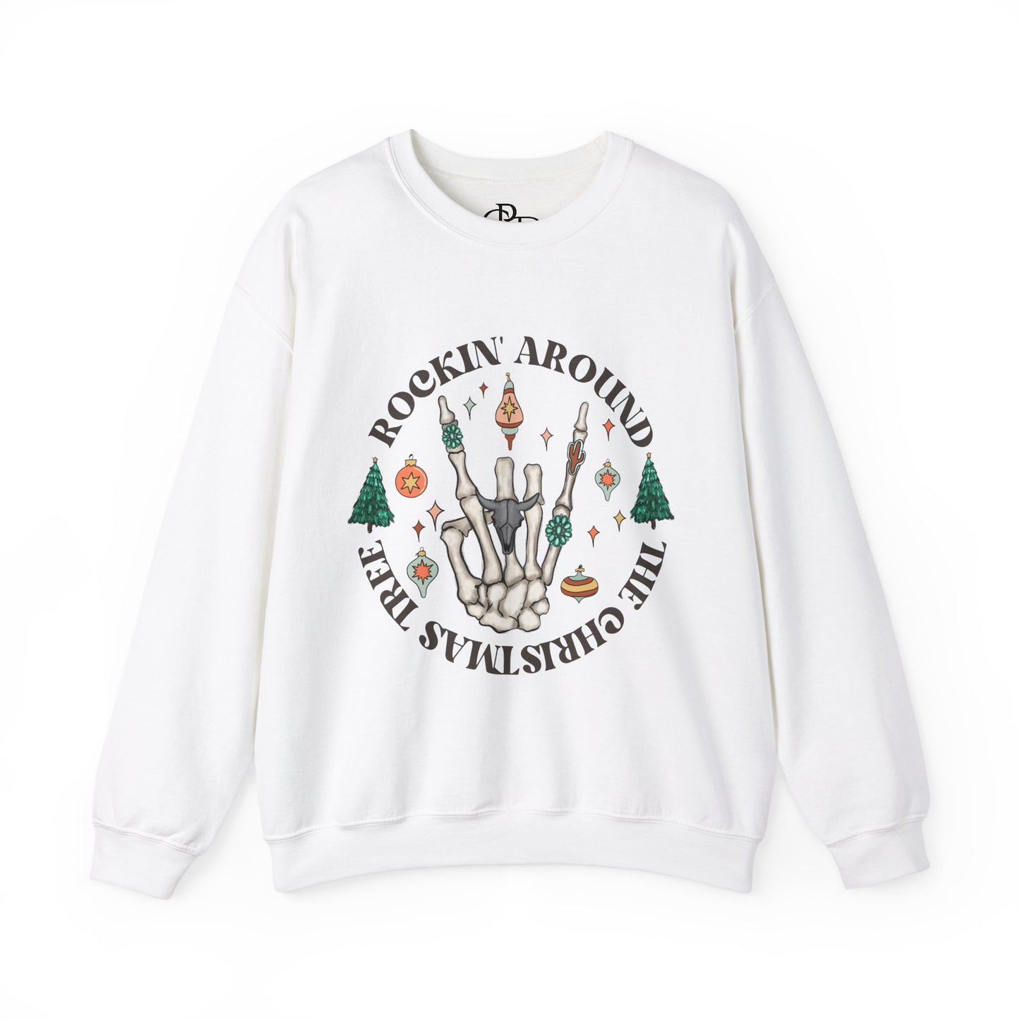 Rockin' Around the Christmas Tree - Heavy Blend™ Crewneck Sweatshirt