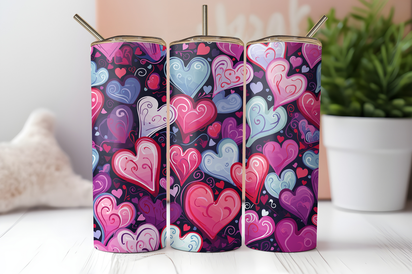 Hearts - 20 oz Sublimation Transfer Sheet